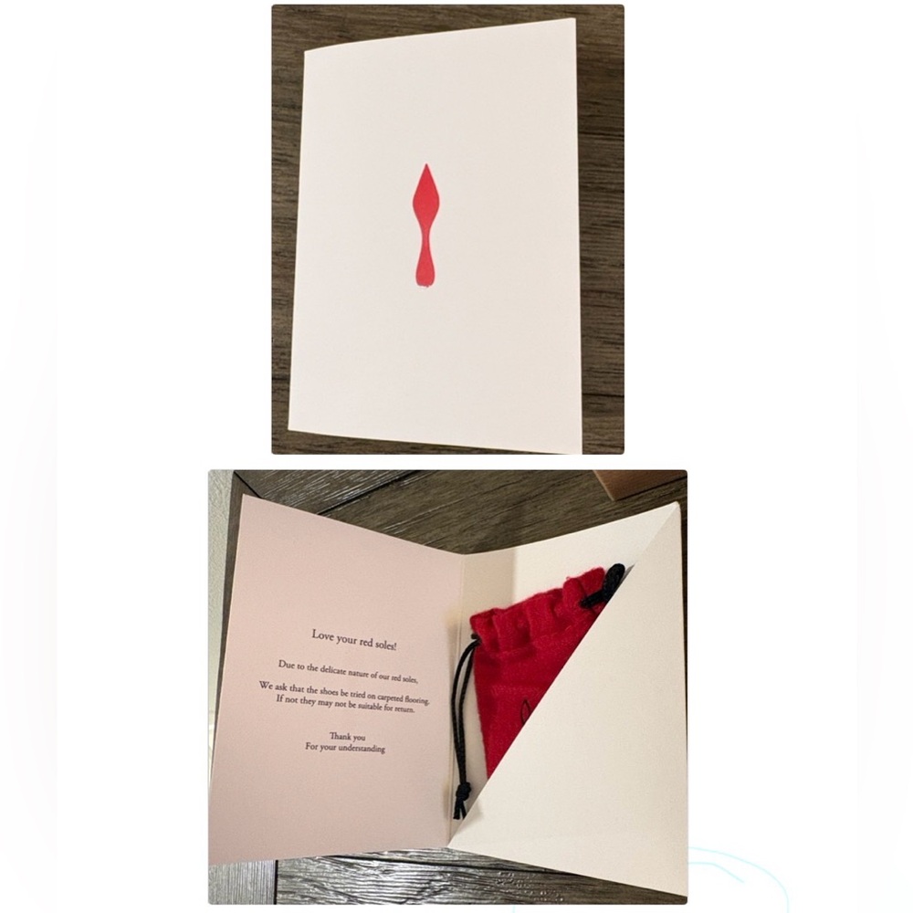 EUC [Christian Louboutin] Degraspike Red Stiletto Heels Pumps Women’s 37 / US 7 - Picture 12 of 16
